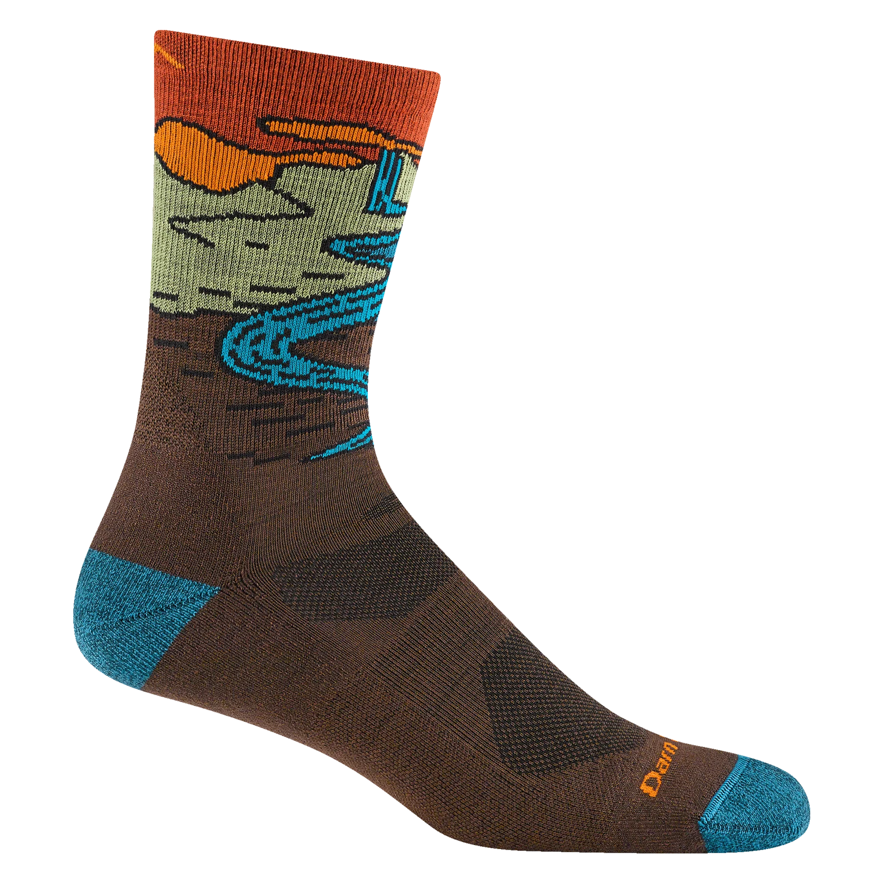 Chasing Waterfalls Micro Crew Lightweight Hiking Sock for Men