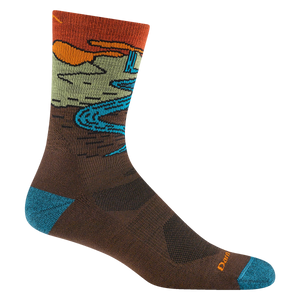 Chasing Waterfalls Micro Crew Lightweight Hiking Sock for Men