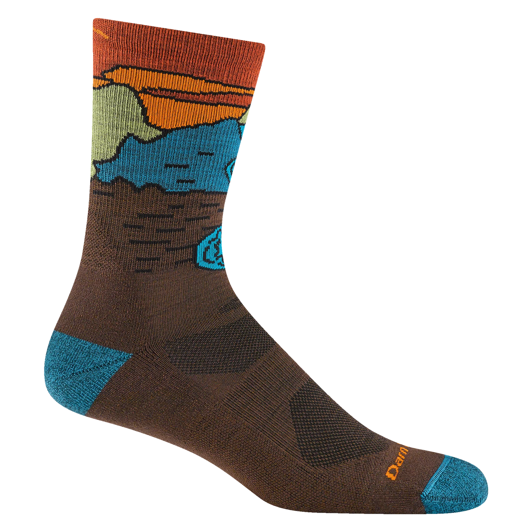 Chasing Waterfalls Micro Crew Lightweight Hiking Sock for Men
