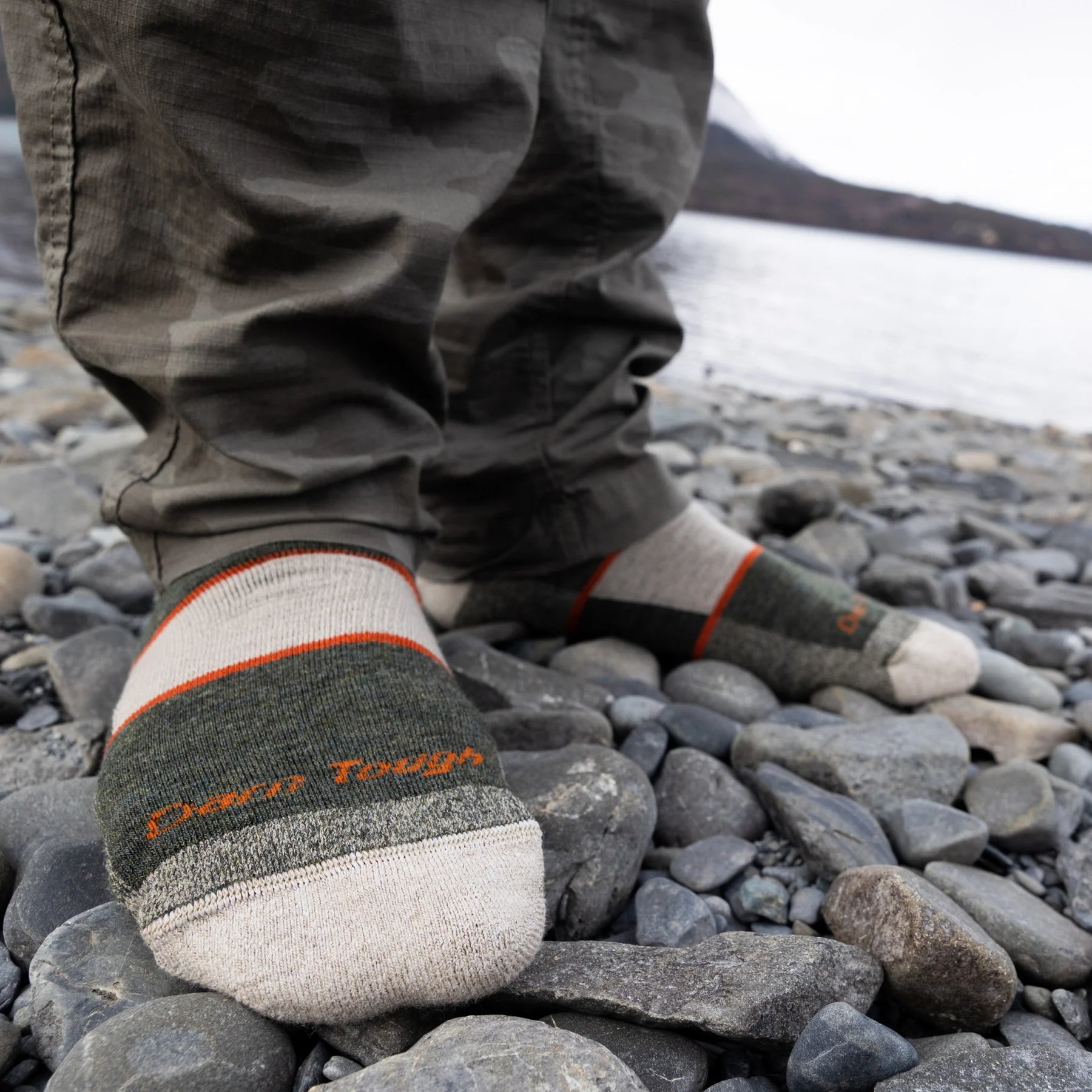 Hiker Boot Full Cushion Midweight Hiking Sock for Men - Olive