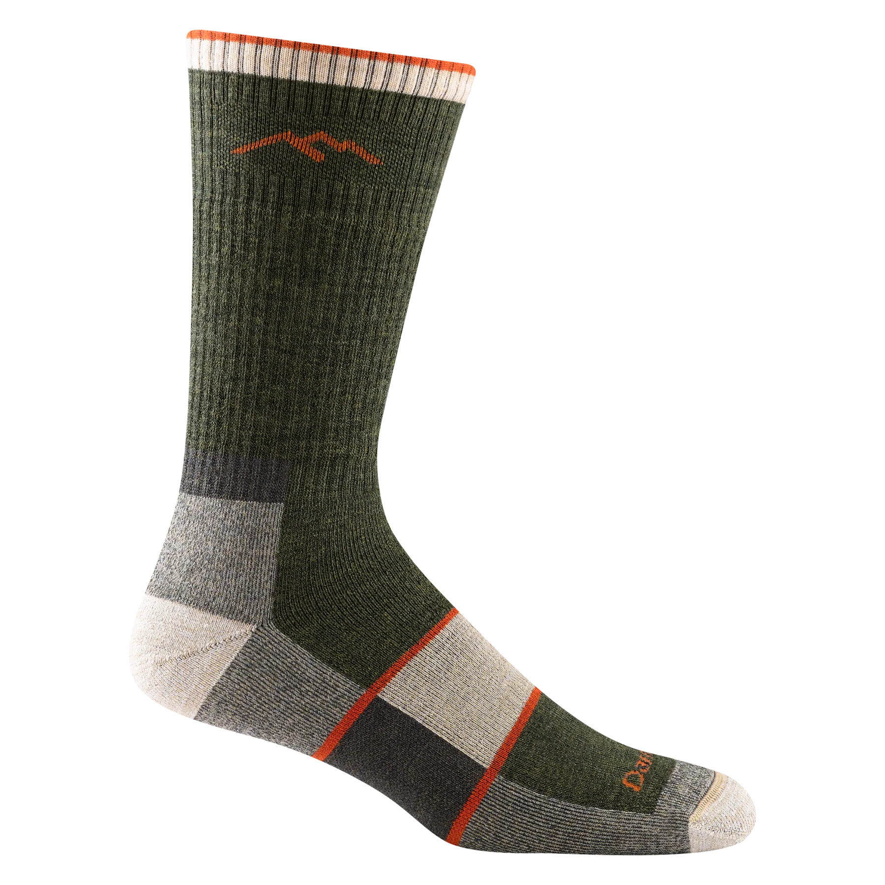 Hiker Boot Full Cushion Midweight Hiking Sock for Men - Olive