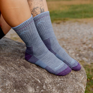 Hiker Micro Crew Midweight for Women - Light Denim