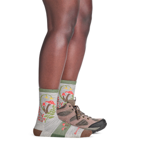 Mellow Mushrooms Micro Crew Lightweight Hiking Socks