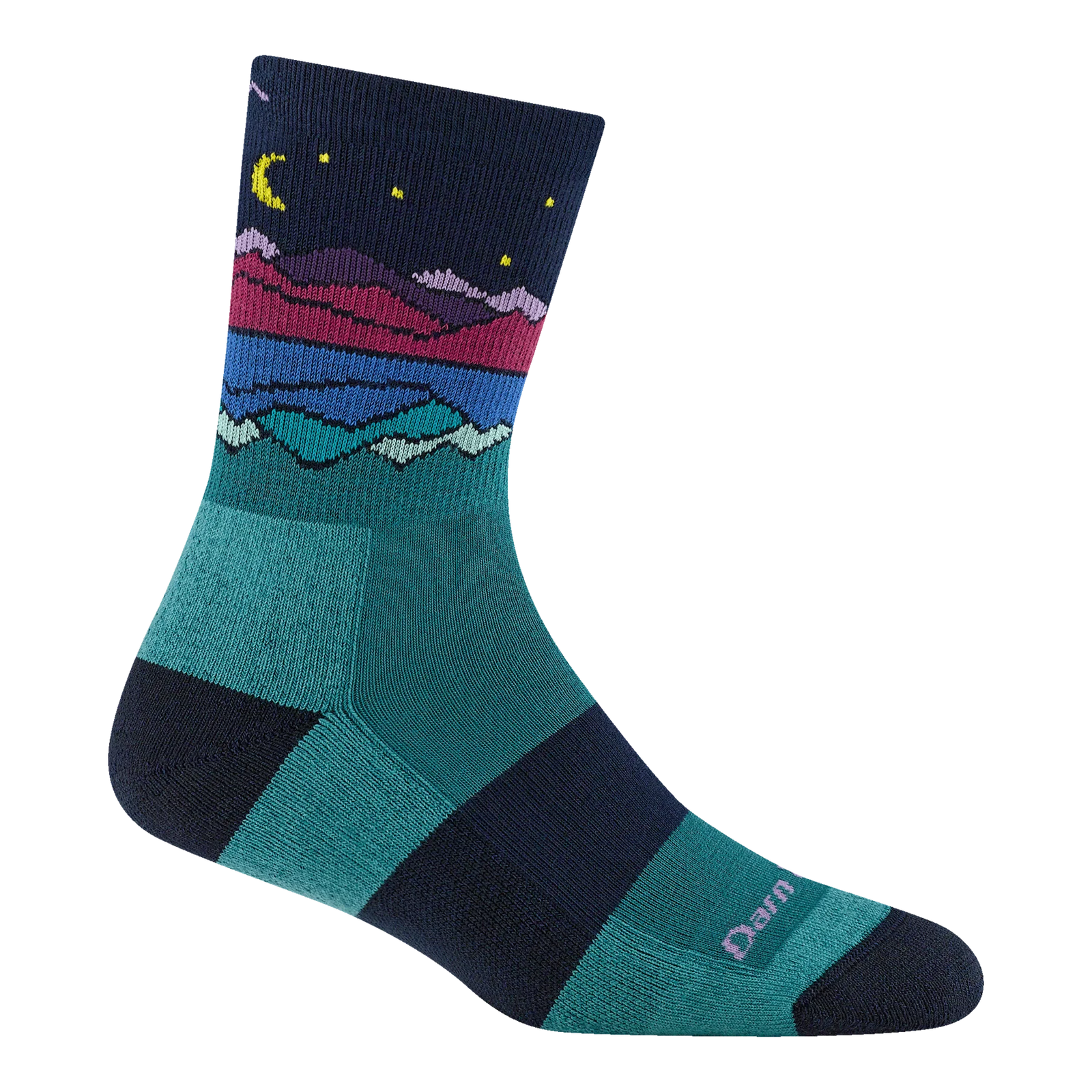 Coolmax Mirror Lake Micro Crew Midweight Hiking Sock