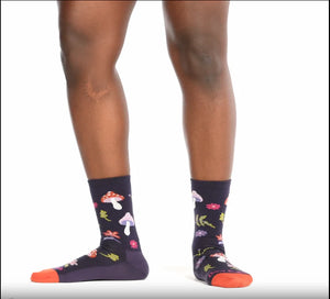 Shroom Bloom Crew Lightweight Lifestyle Socks for Women