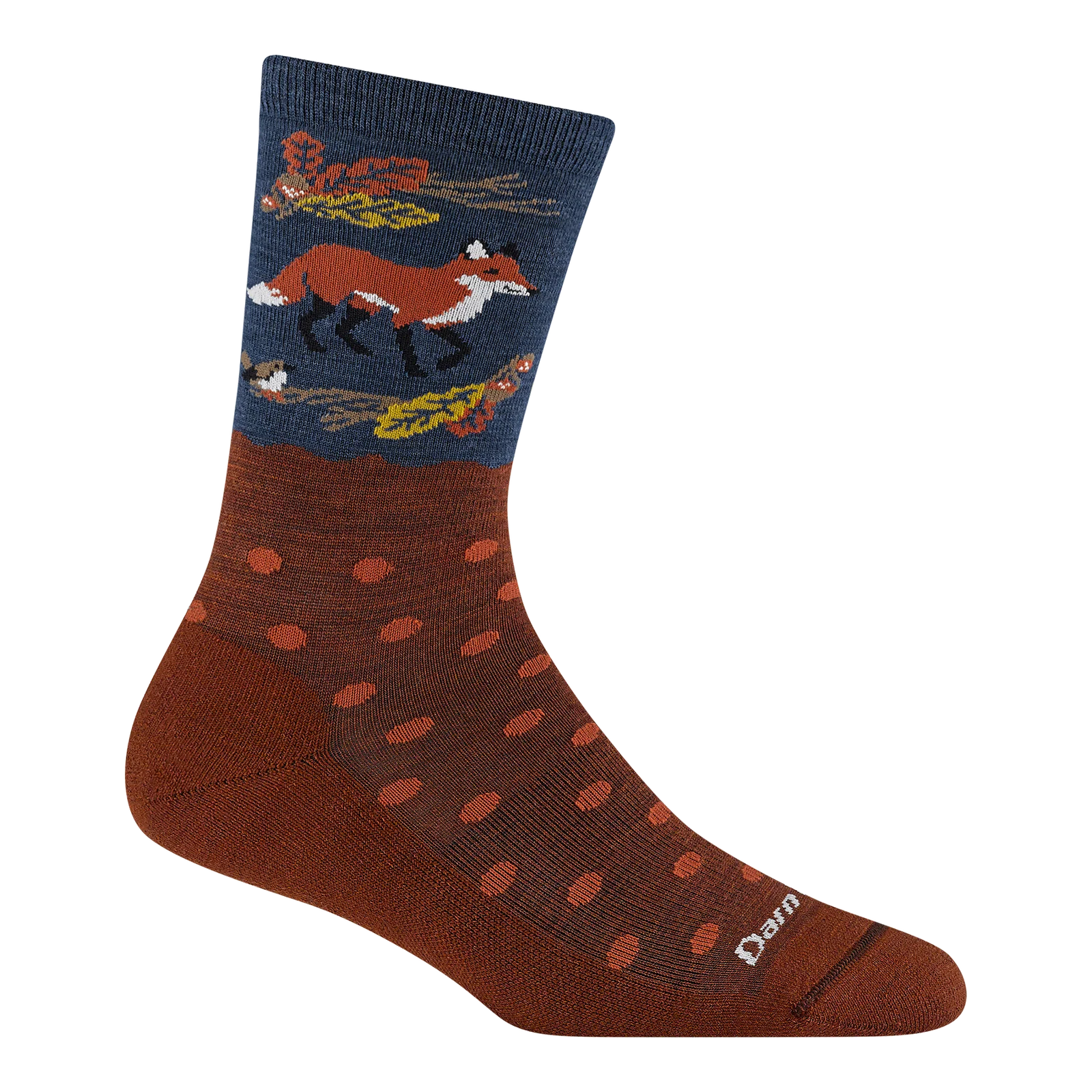 Wild Life Crew Lightweight Lifestyle Sock for Women - Fox Foliage