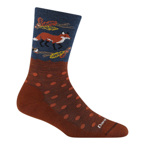 Wild Life Crew Lightweight Lifestyle Sock for Women - Fox Foliage