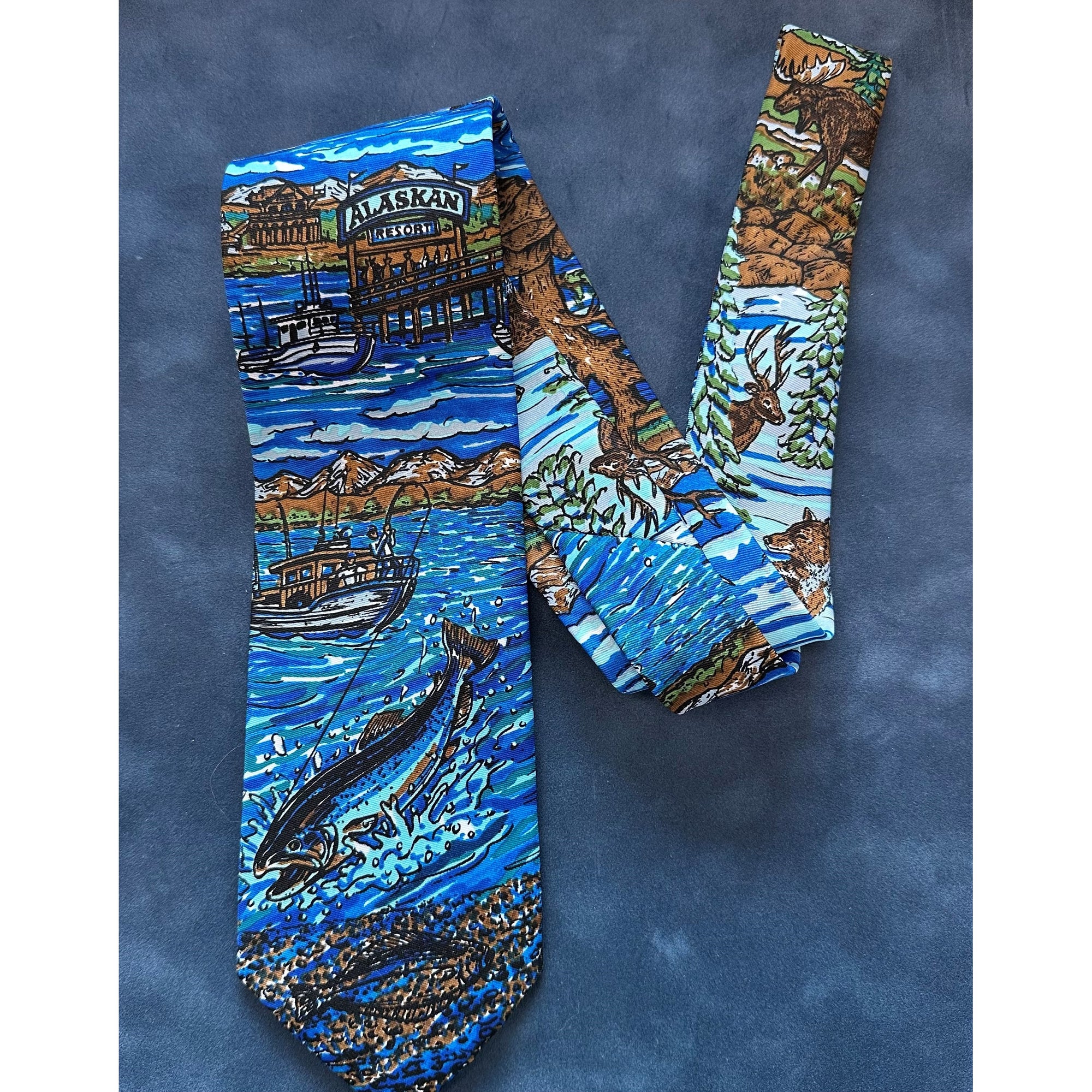 Fishing Alaska Tie