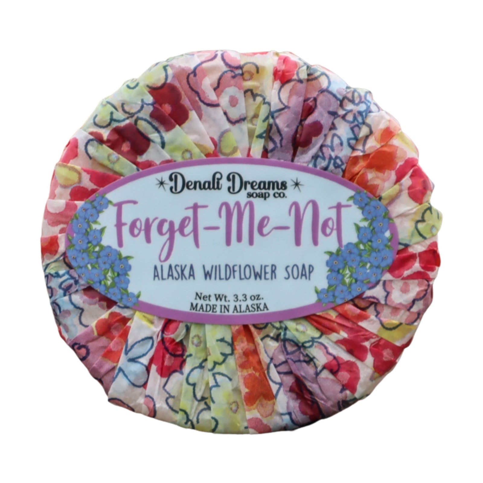 Forget-Me-Not Wrapped Soap