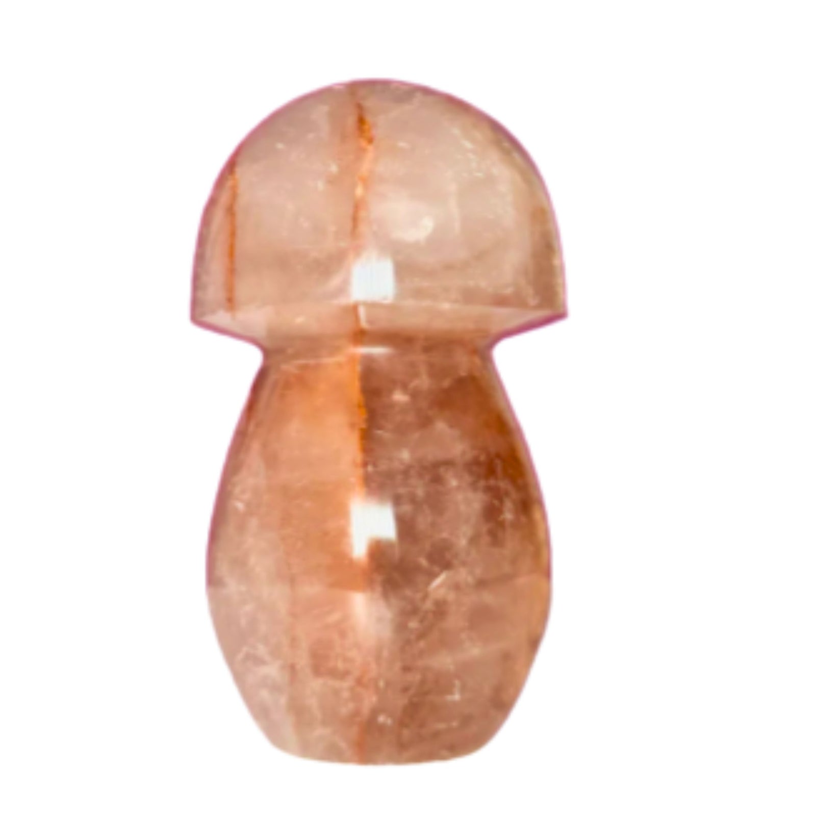 Red Quartz Hematoid Mushroom