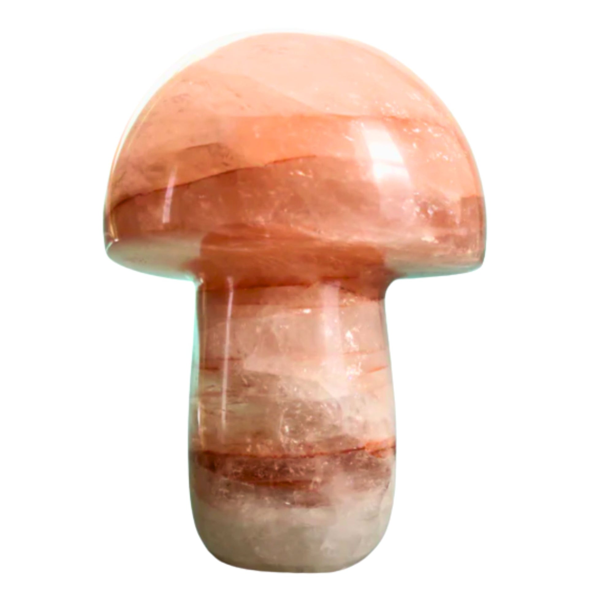 Red Quartz Hematoid Mushroom