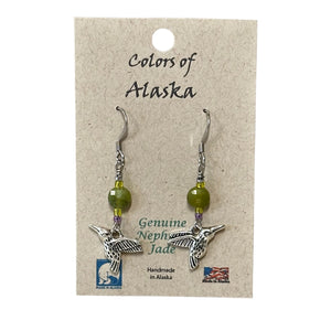 Memory Drops of AK Earring Pair - Nephrite Jade