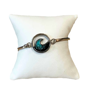 Cresting Wave Bracelet - Turquoise Gradient