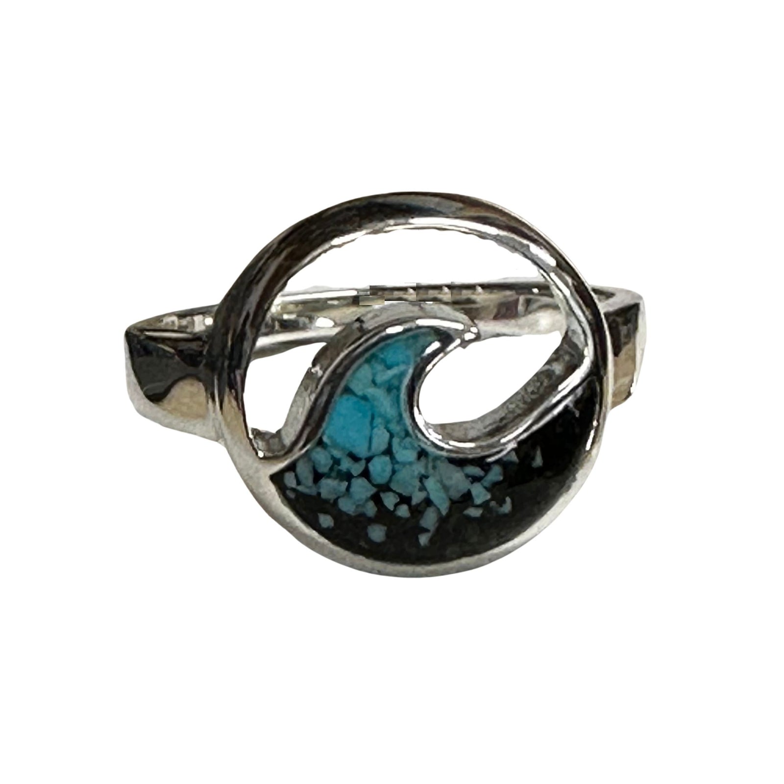 Cresting Wave Ring - Turquoise Gradient
