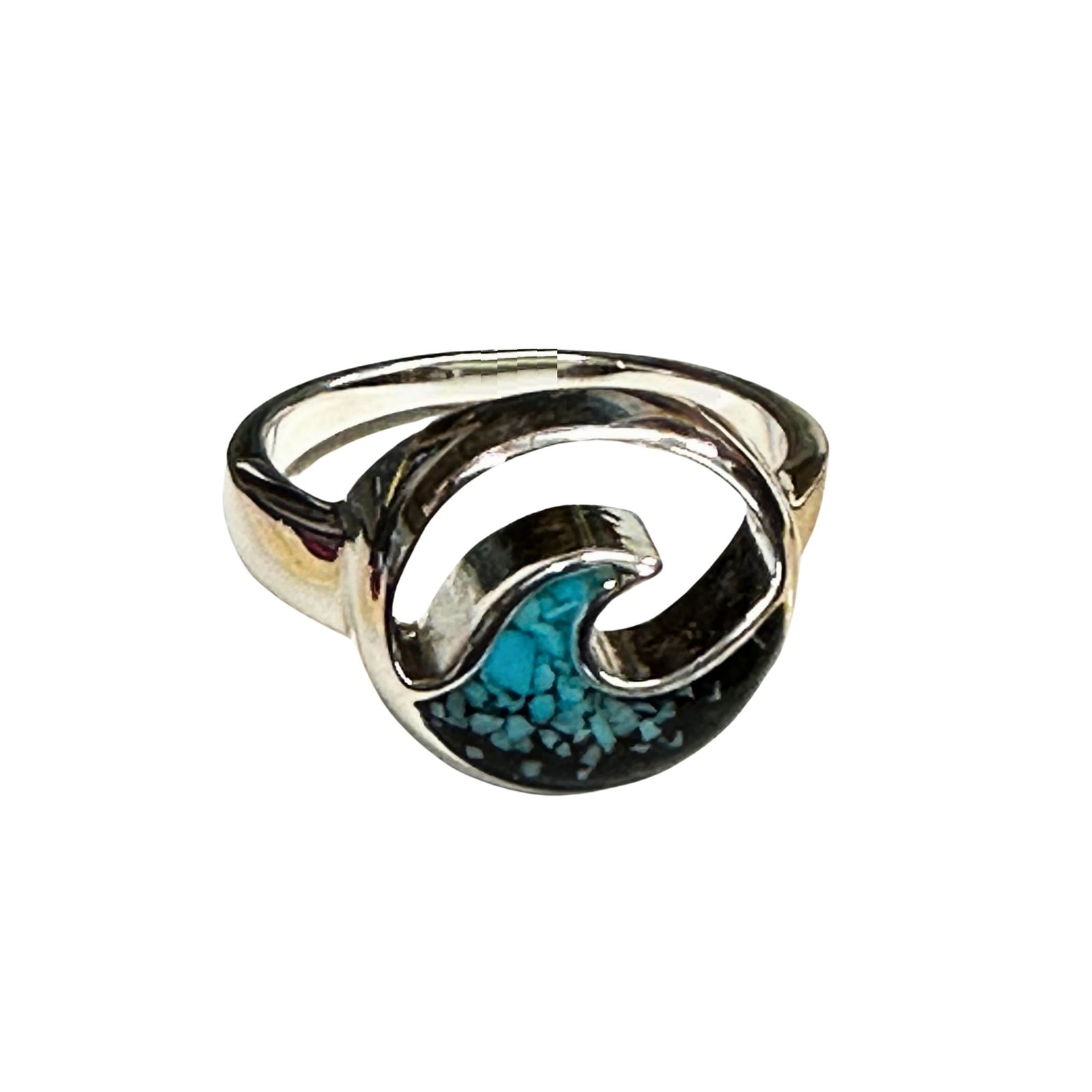 Cresting Wave Ring - Turquoise Gradient