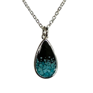 Explorer Teardrop Necklace - Turquoise Gradient