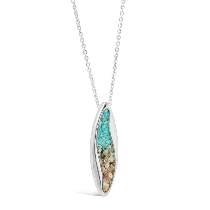 Ocean Current Necklace - Turquoise Gradient