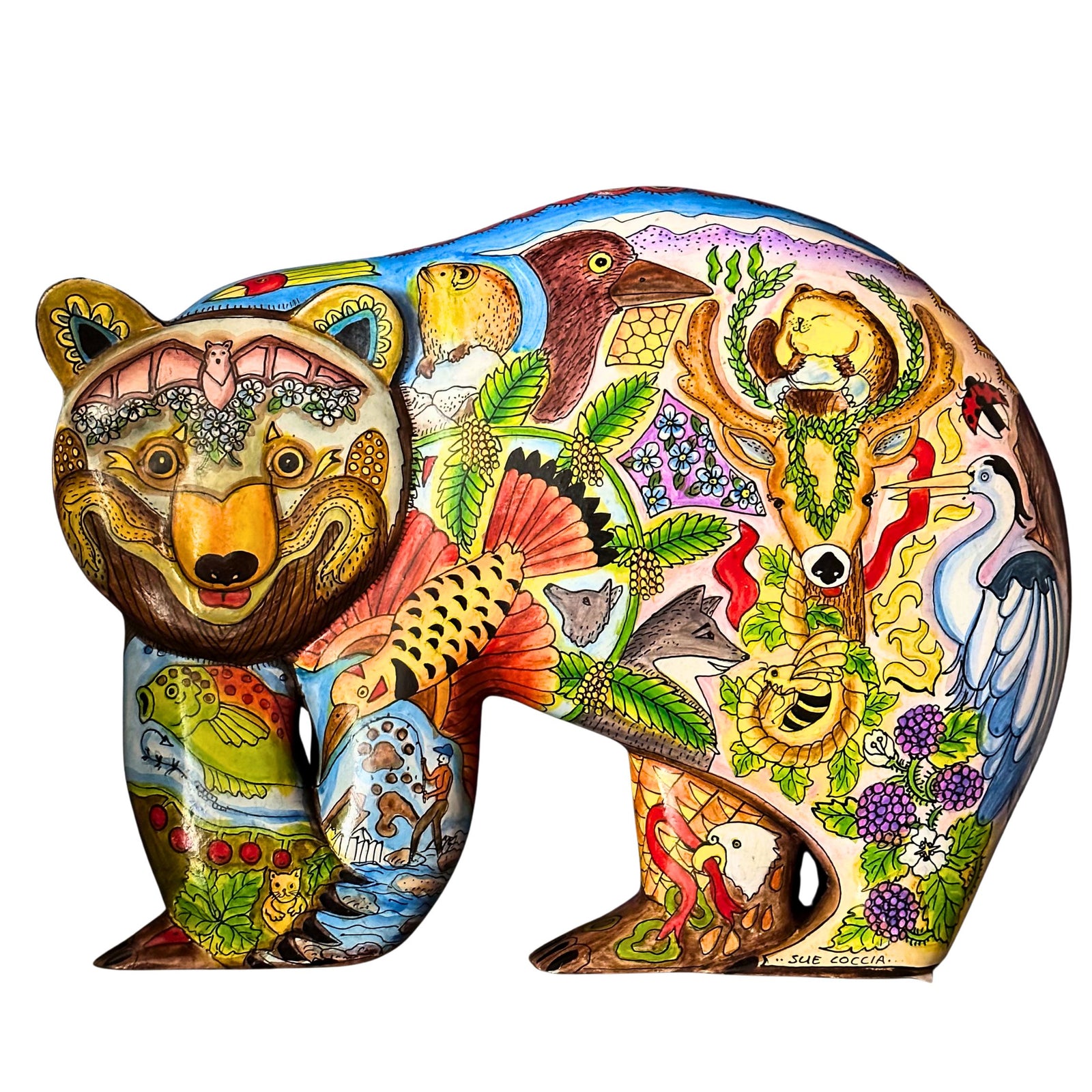 Black Bear Plaque by Sue Coccia
