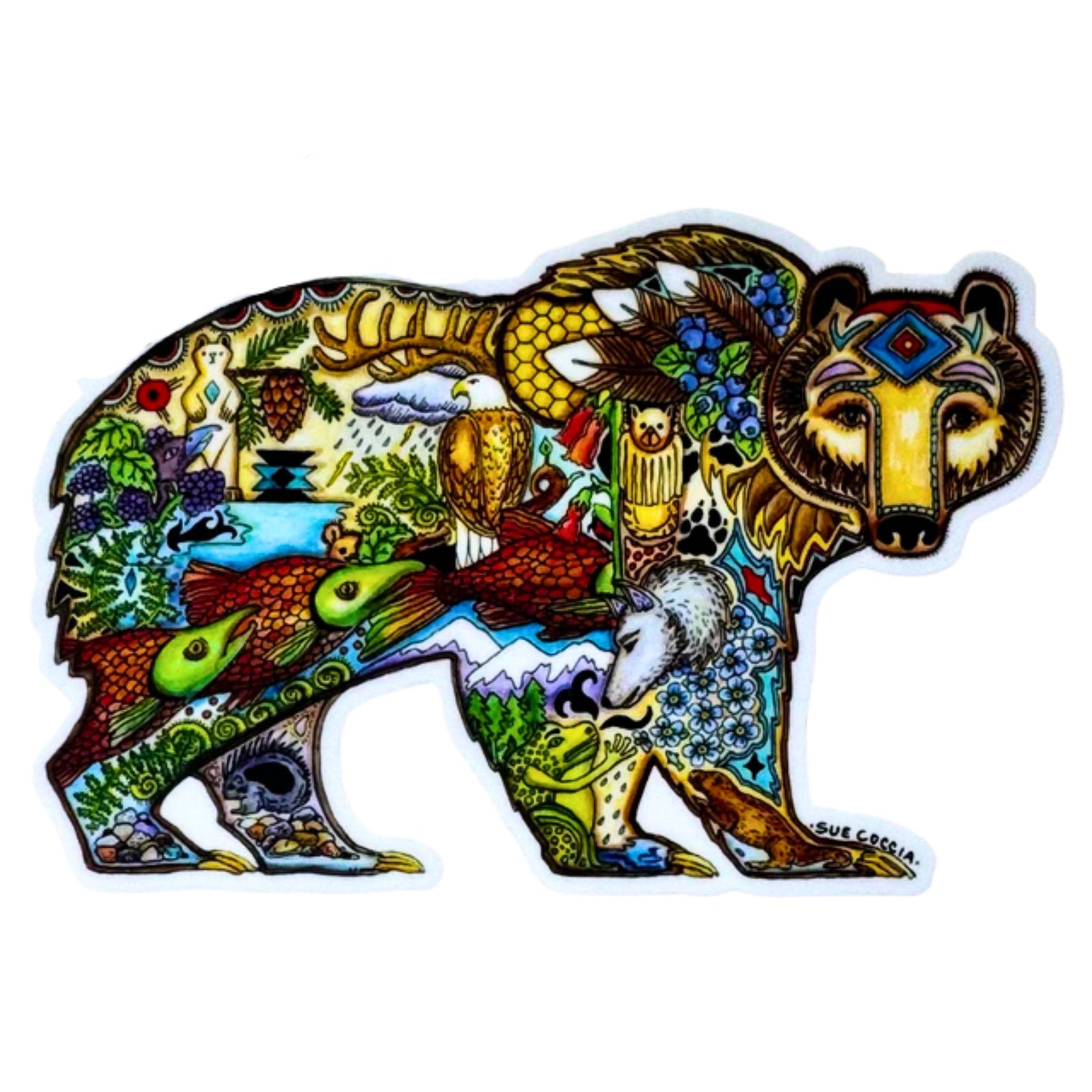 Sue Coccia Grizzly Sticker