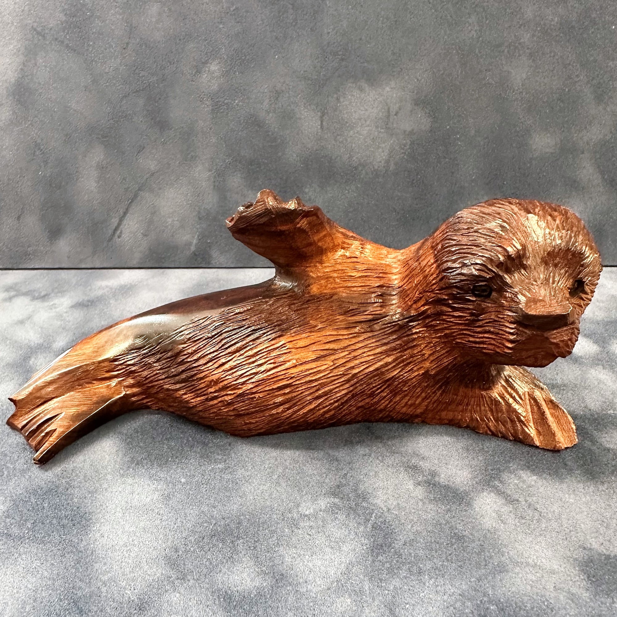 Harp Seal Ironwood Figurine