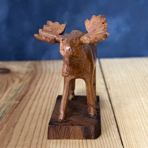 Moose Wood Figurine