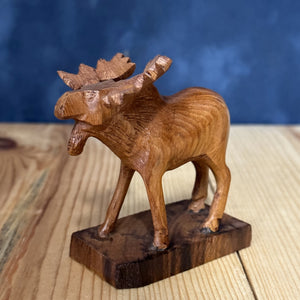 Moose Ironwood Figurine