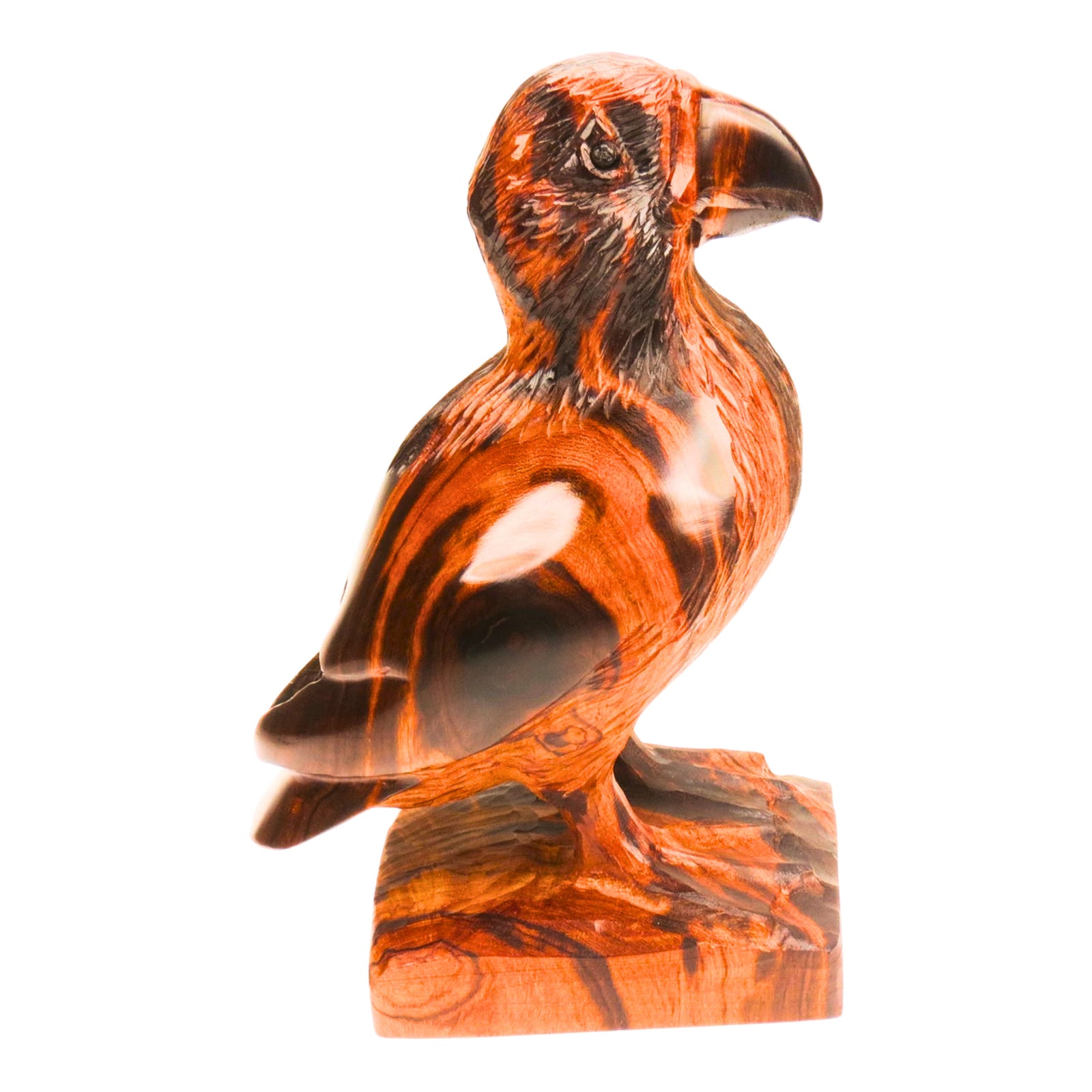 Puffin with Detail Ironwood Figurine