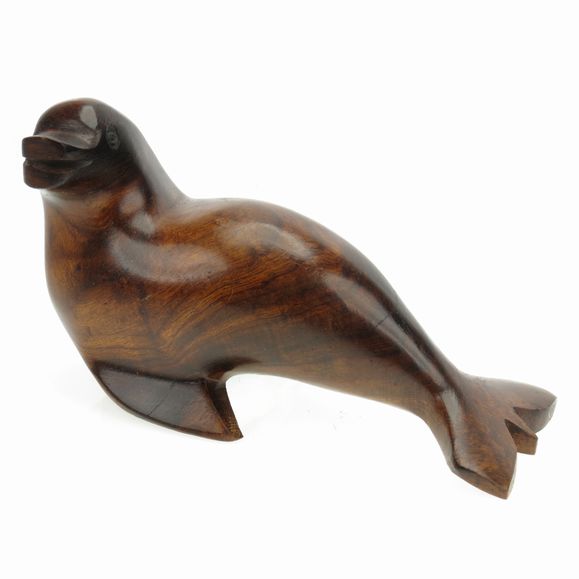 Seal Ironwood Figurine