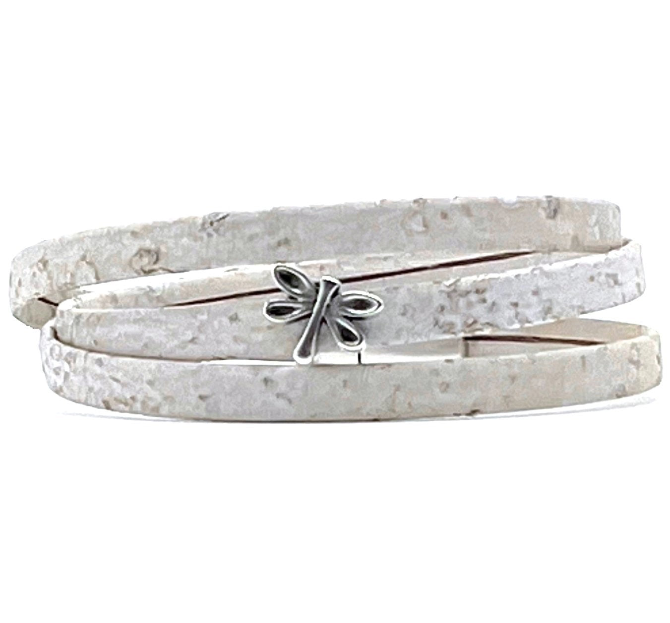 Dragonfly Wrap Triple Wrap Cork Classic Bracelet