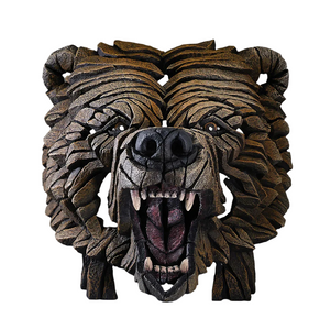 Bear Bust Edge Sculpture