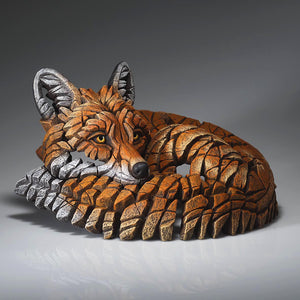 Curled Up Fox Edge Sculpture
