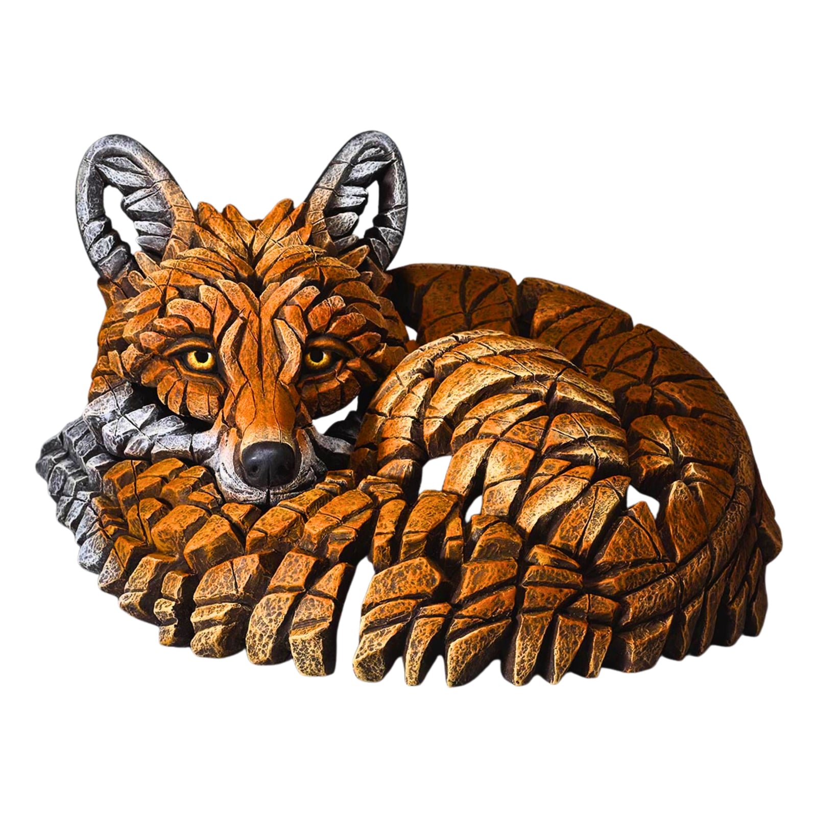 Curled Up Fox Edge Sculpture