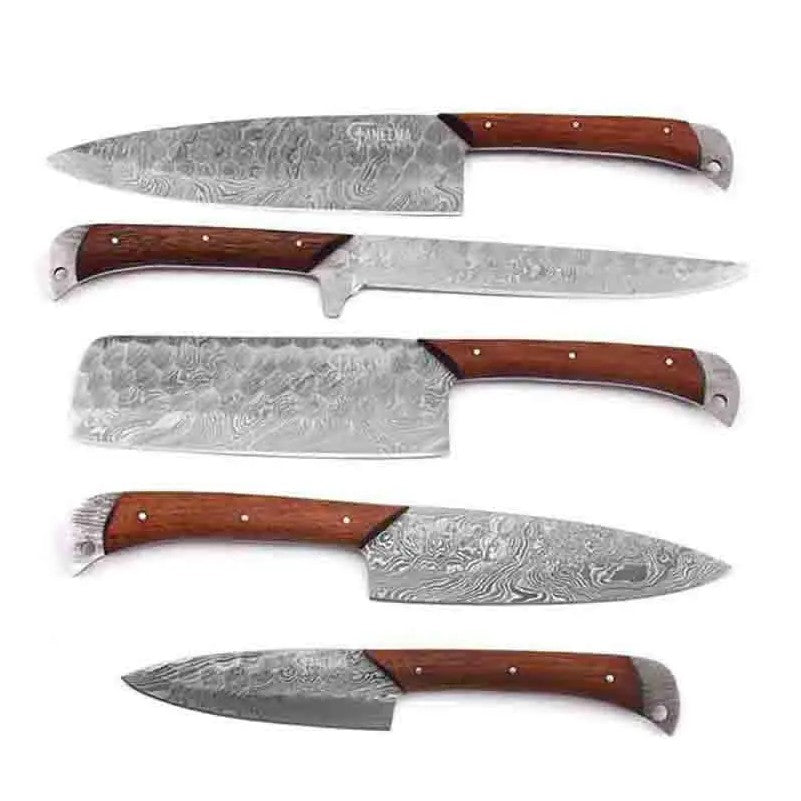Kona Damascus 5 piece Kitchen Knife Set