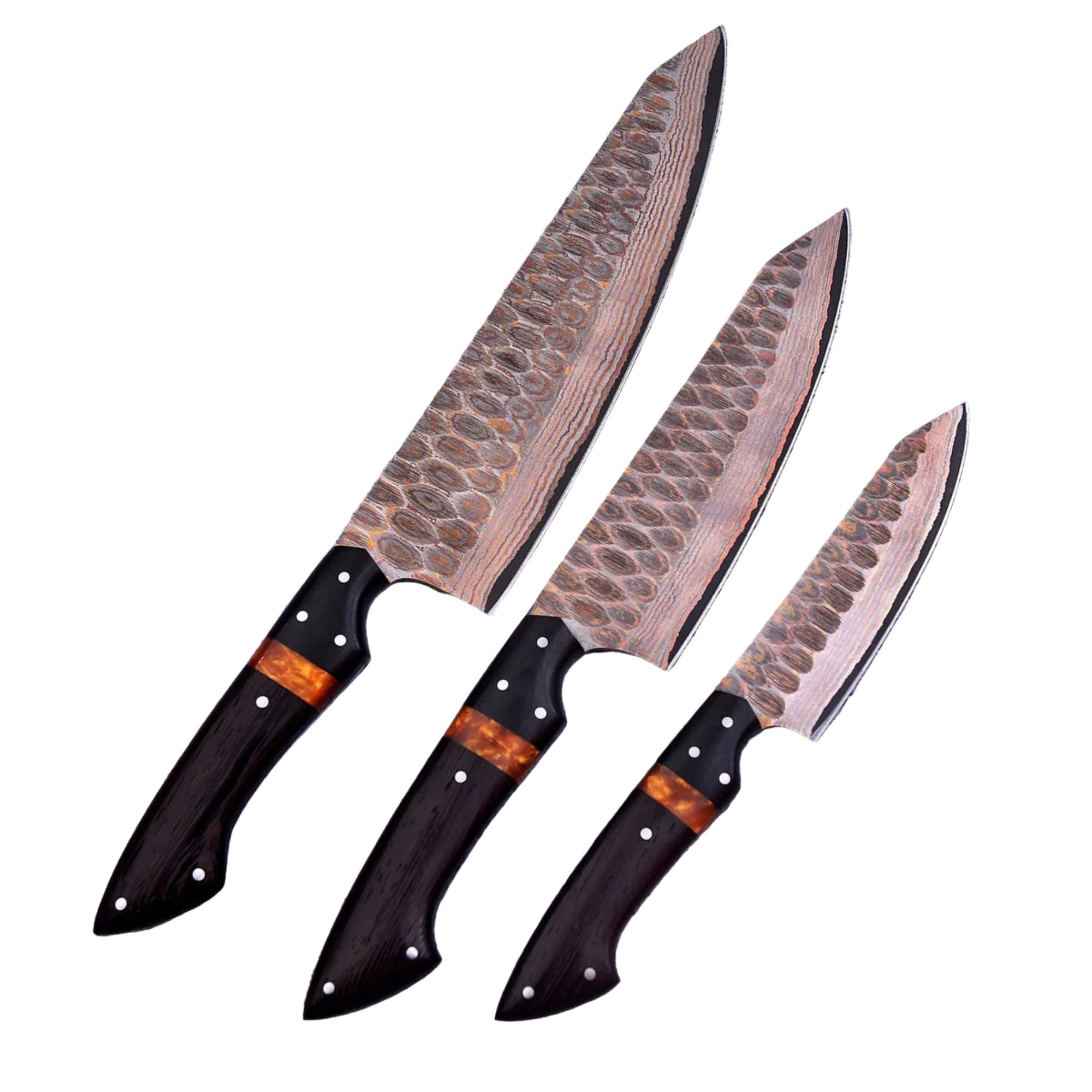 Copper Damascus Kitchen Set - 3 pc