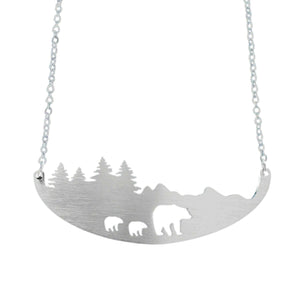 3 Bears Necklace - In The Woods