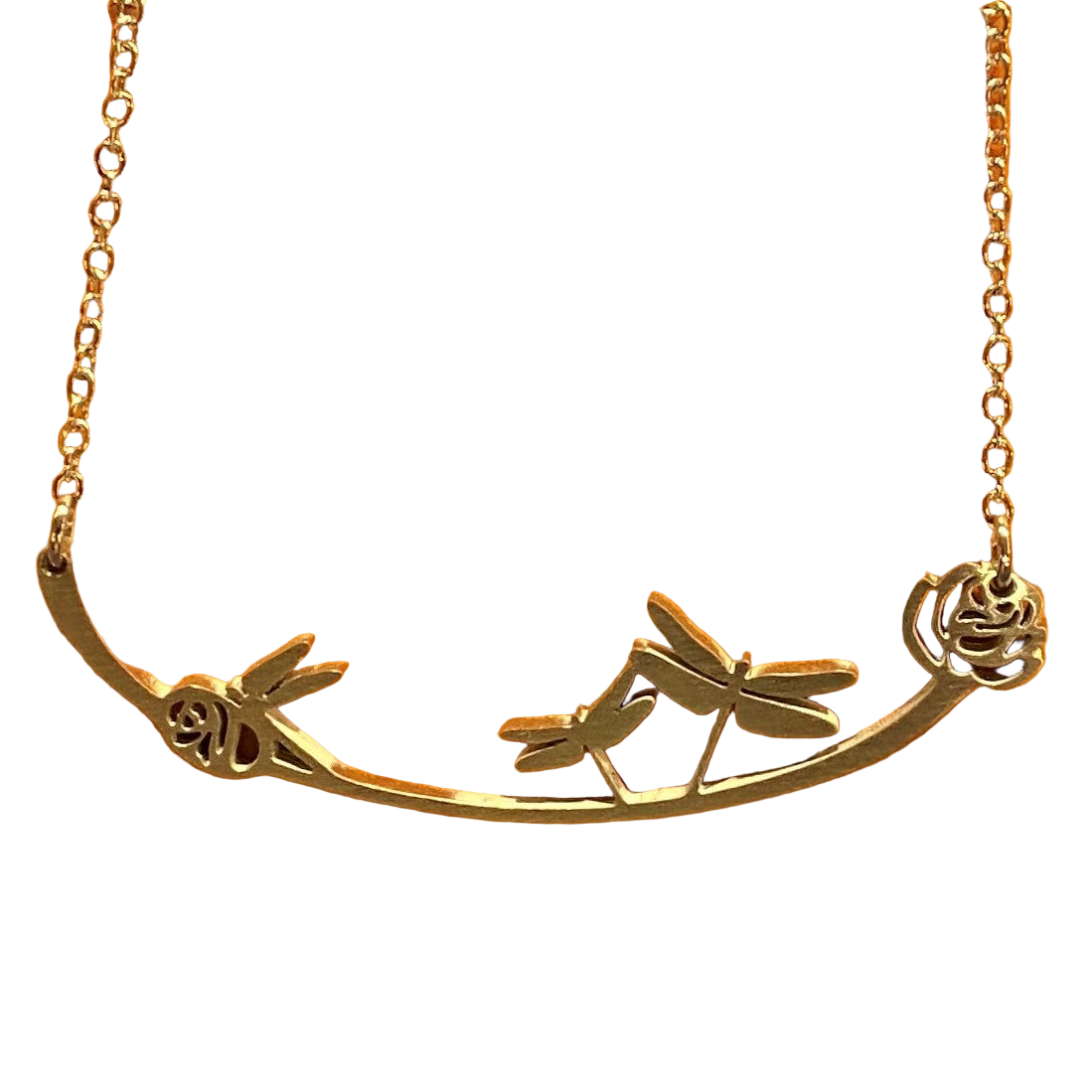 Dragonflies Necklace - In The Wind