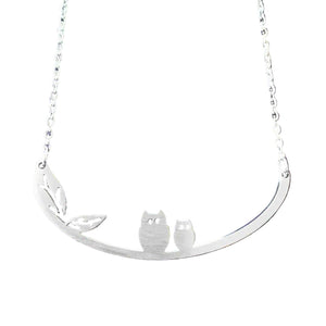 Owls Necklace - In The Wind