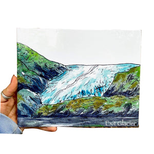 Exit Glacier - Art Print