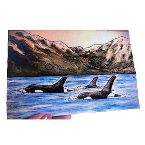 Orca Pod - Art Print