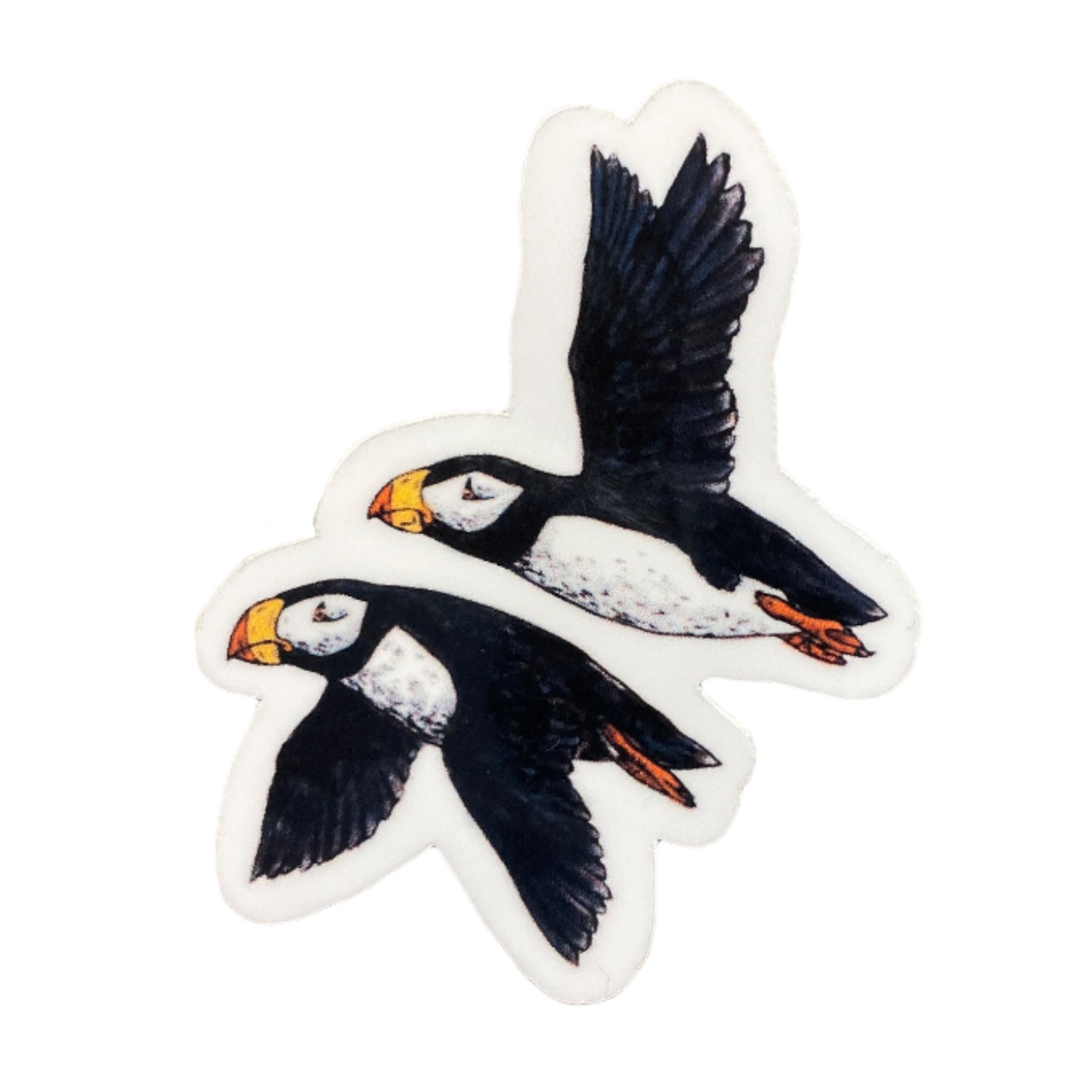 Two Puffins Sticker