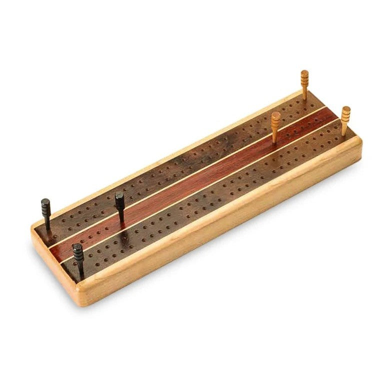 Maple Marquetry Cribbage Board