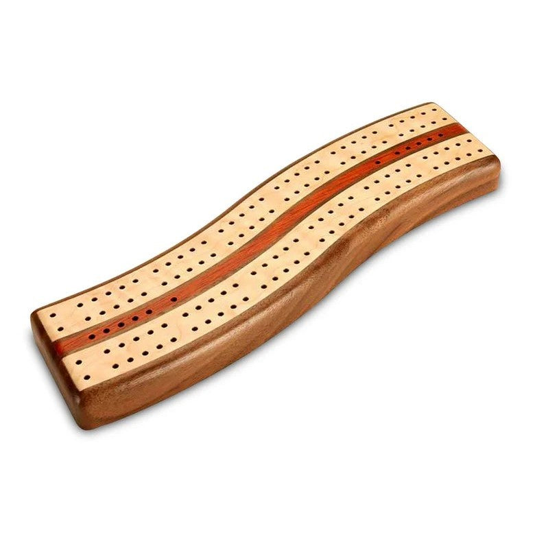 Walnut S Curve Cribbage Board