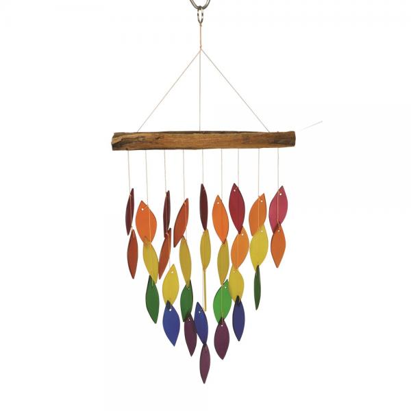 Rainbow Waterfall Glass Wind Chime