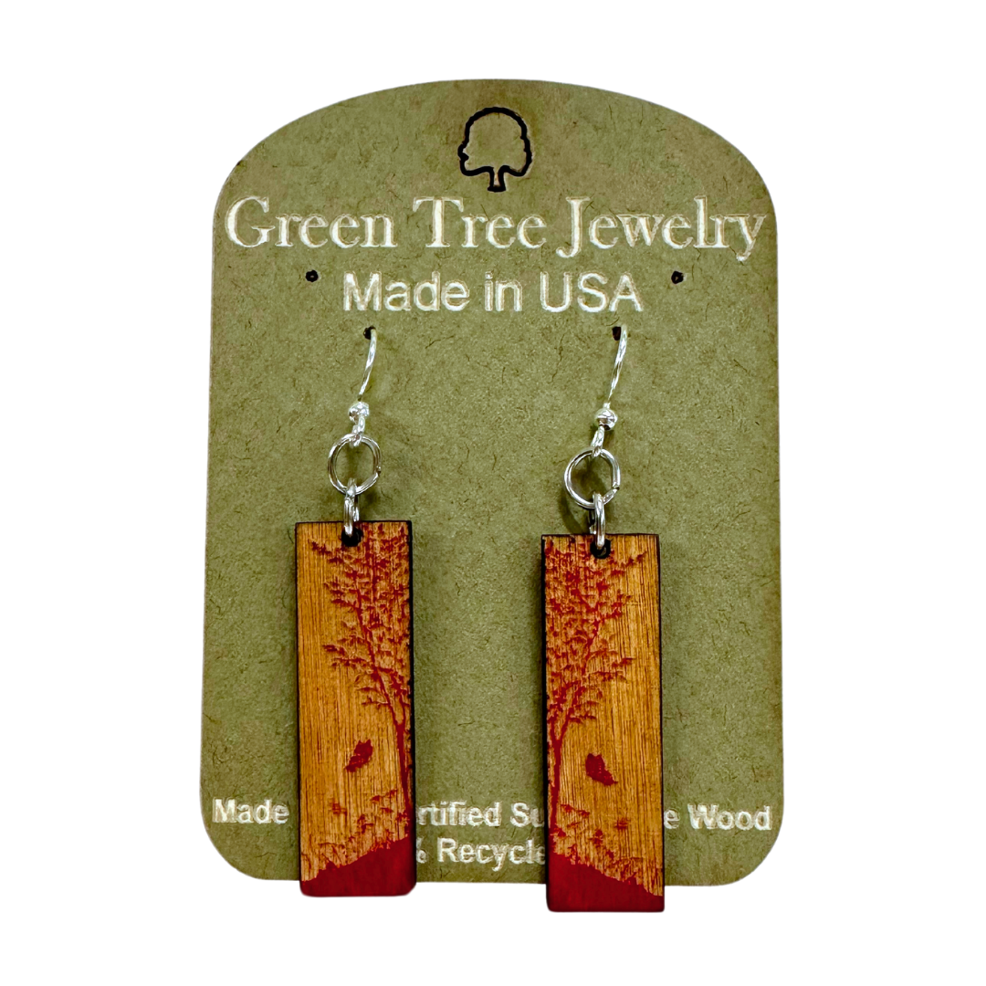 Nature Window 1501 Wood Earrings