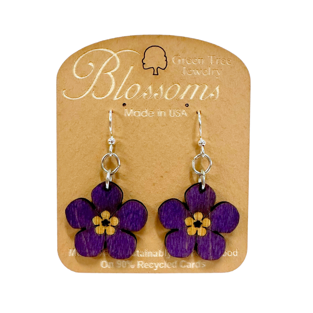 The Awesome Blossoms 138 Wood Earrings