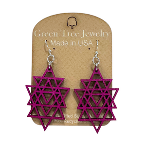 Triangled 1598 Wood Earrings