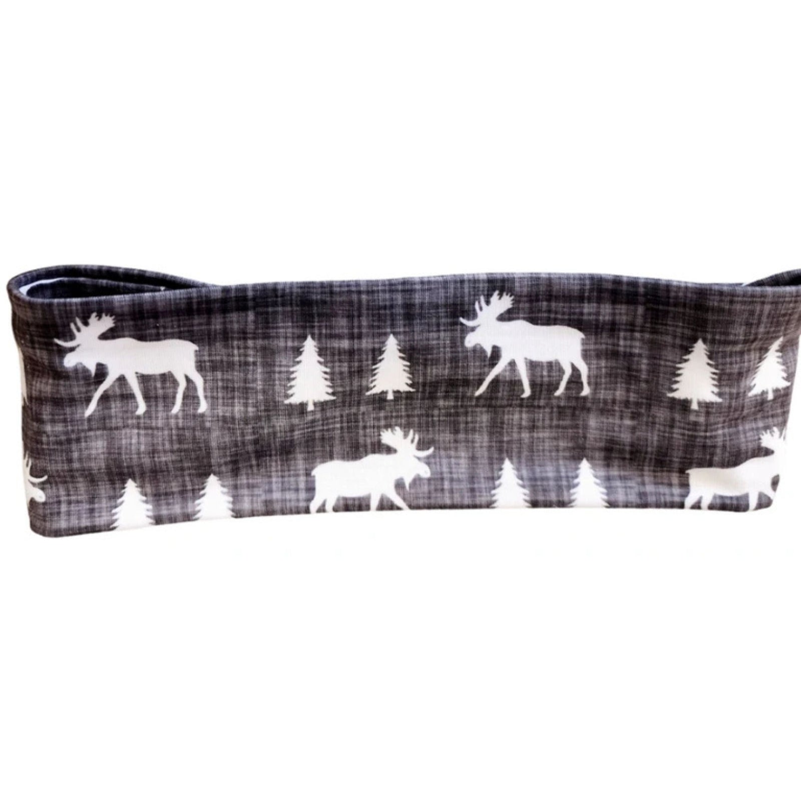 Moose on Grey Headband