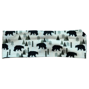 Geo Bear in Trees Headband