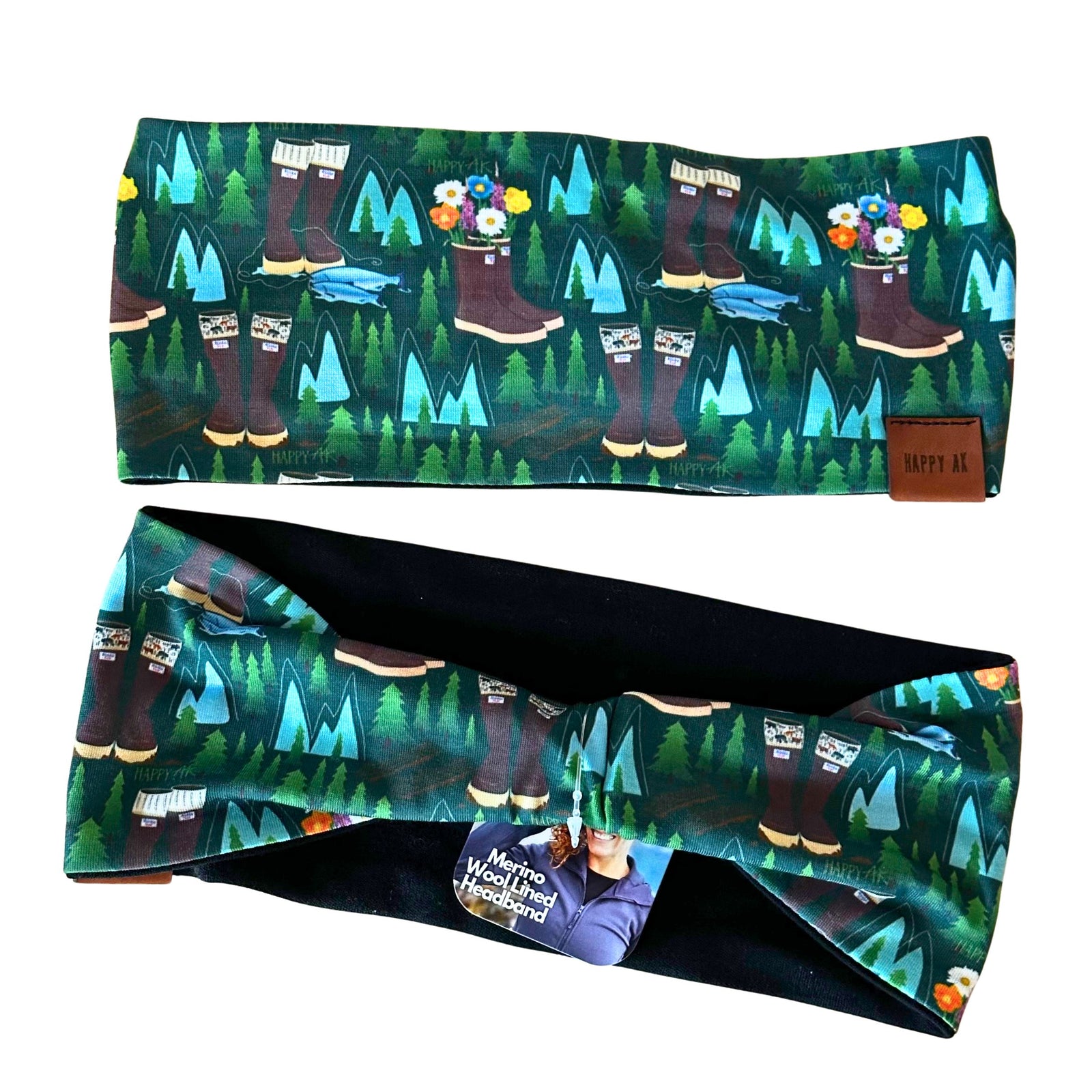 Merino Wool Lined Headband F26