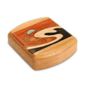 Wave Inlay Secret Box - 2in Flat Wide